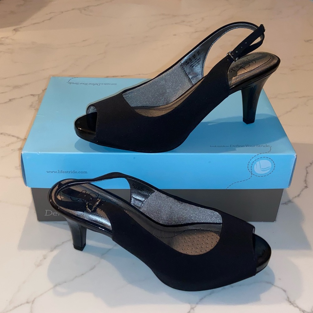 Life Stride Peep Toe Heel
